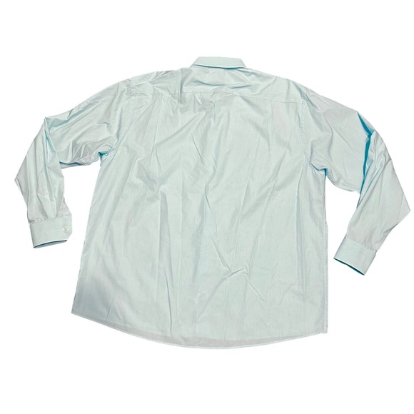 Eton Classic Dress Shirt Mens 18.5 47 Light Blue Striped Long Sleeve - Picture 3 of 7